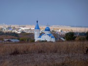 Церковь Покрова Пресвятой Богородицы, Покровская церковь в панораме села Александровка<br>, Александровка, Большеглушицкий район, Самарская область