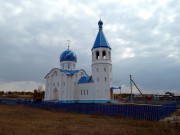 Церковь Покрова Пресвятой Богородицы, Покровская церковь в панораме села Александровка<br>, Александровка, Большеглушицкий район, Самарская область