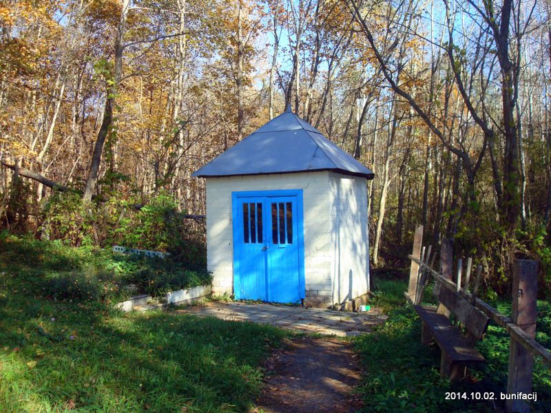 Неизвестная часовня, Бобруйщина (Глубокский район, Беларусь, Витебская область). общий вид в ландшафте