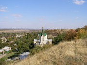 Церковь Варвары великомученицы, Вид с запада (с холма), Грушевская, Аксайский район, Ростовская область