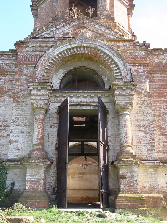 Грушевская. Церковь Иоанна Богослова. архитектурные детали, Вход в храм с западной стороны