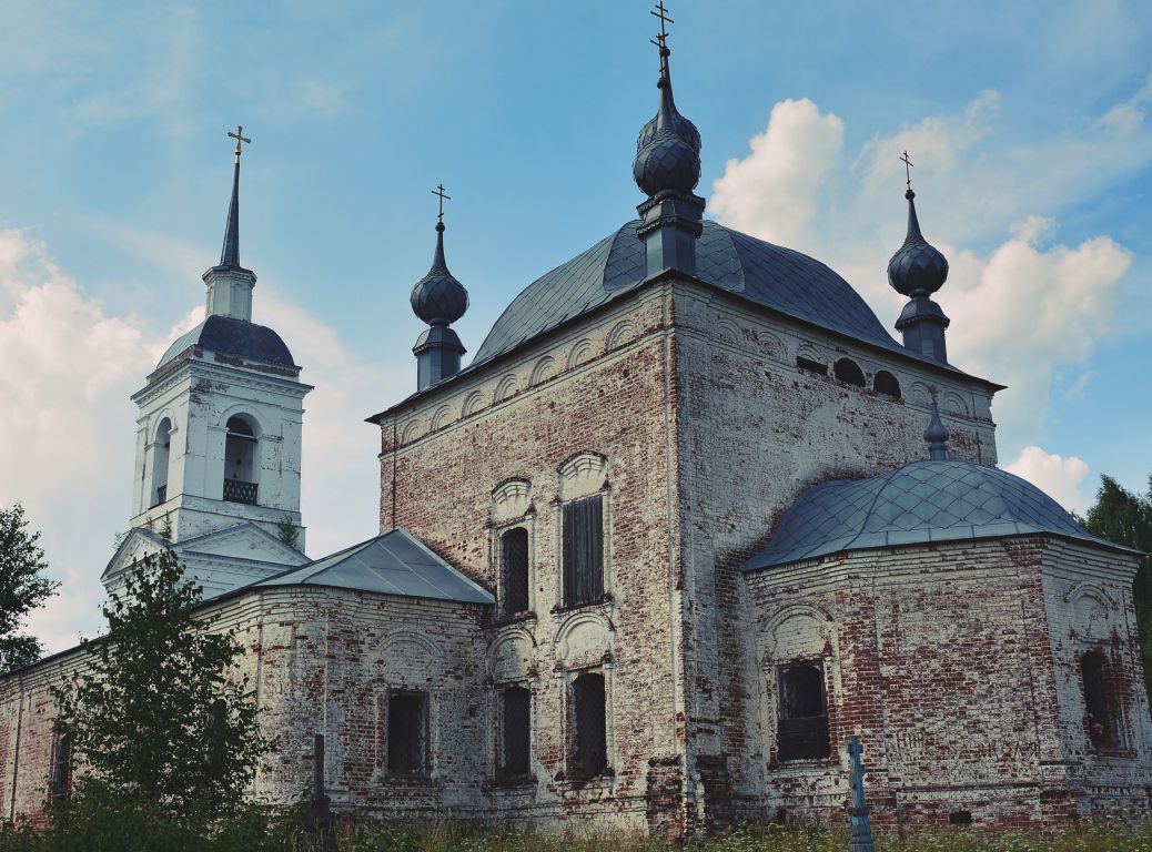 Церковь Вознесения Господня, Сокорново (Коршунское) (Макарьевский район, Костромская область). фасады