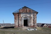 Церковь Преображения Господня, Западный фасад<br>, Володинское, Камышловский район (Камышловский МР), Свердловская область