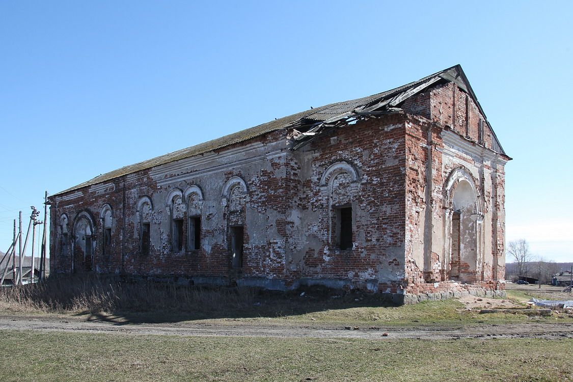 Церковь Преображения Господня, Володинское (Камышловский район (Камышловский МР), Свердловская область). фасады, Вид с северо-запада
