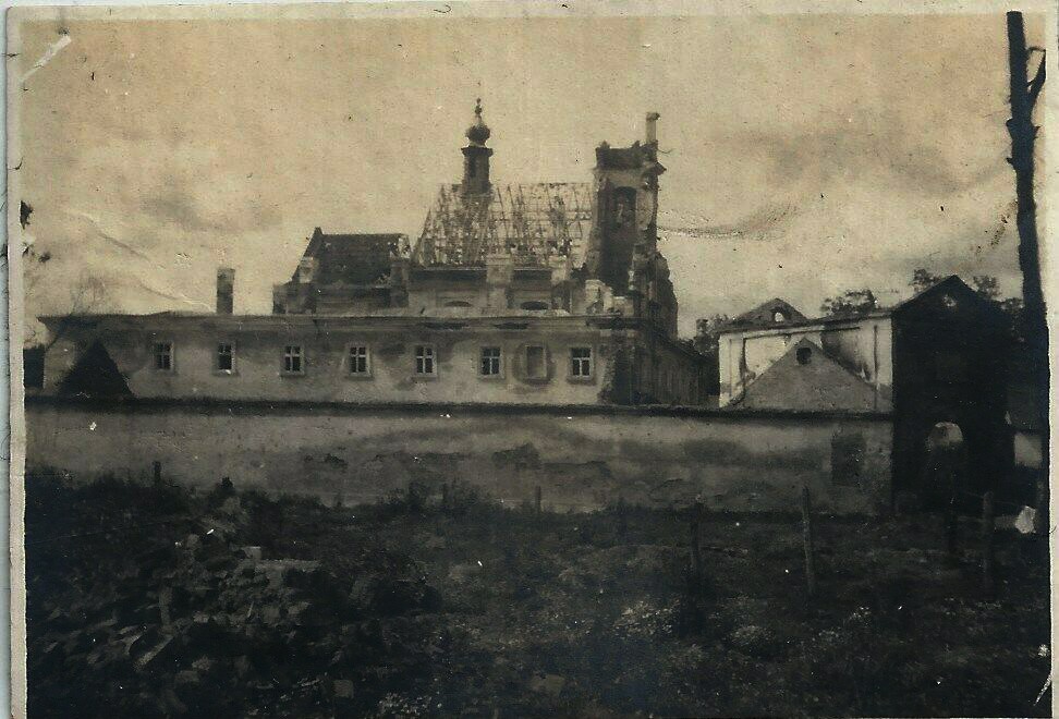 Богородчаны. Церковь Петра и Павла. архивная фотография, Боковой фасад. Фото 1917 г. с аукциона e-bay.de