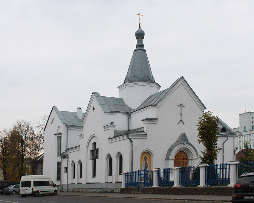 Церковь Георгия Конисского, Могилёв (Могилёв, город, Беларусь, Могилёвская область). общий вид в ландшафте, Вид с Тимирязевской ул.