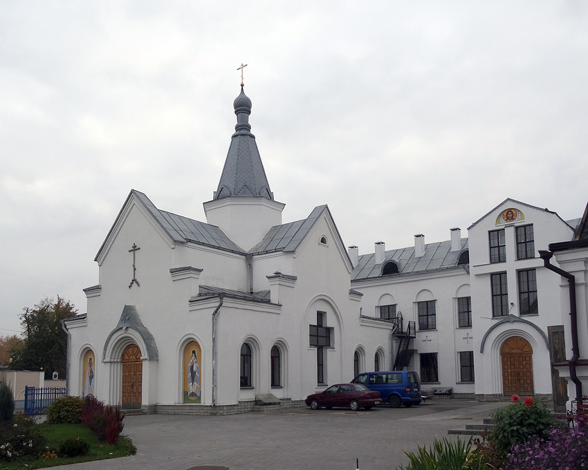 Церковь Георгия Конисского, Могилёв (Могилёв, город, Беларусь, Могилёвская область). общий вид в ландшафте, Вид от собора Трех Святителей