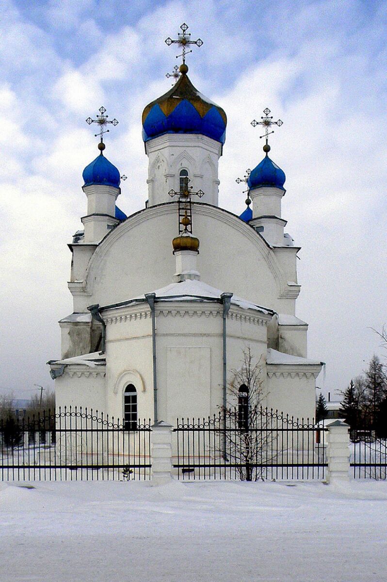 Церковь Троицы Живоначальной, Красное (Ленинск-Кузнецкий район и г. Ленинск-Кузнецкий, Кемеровская область). фасады, Восточный фасад