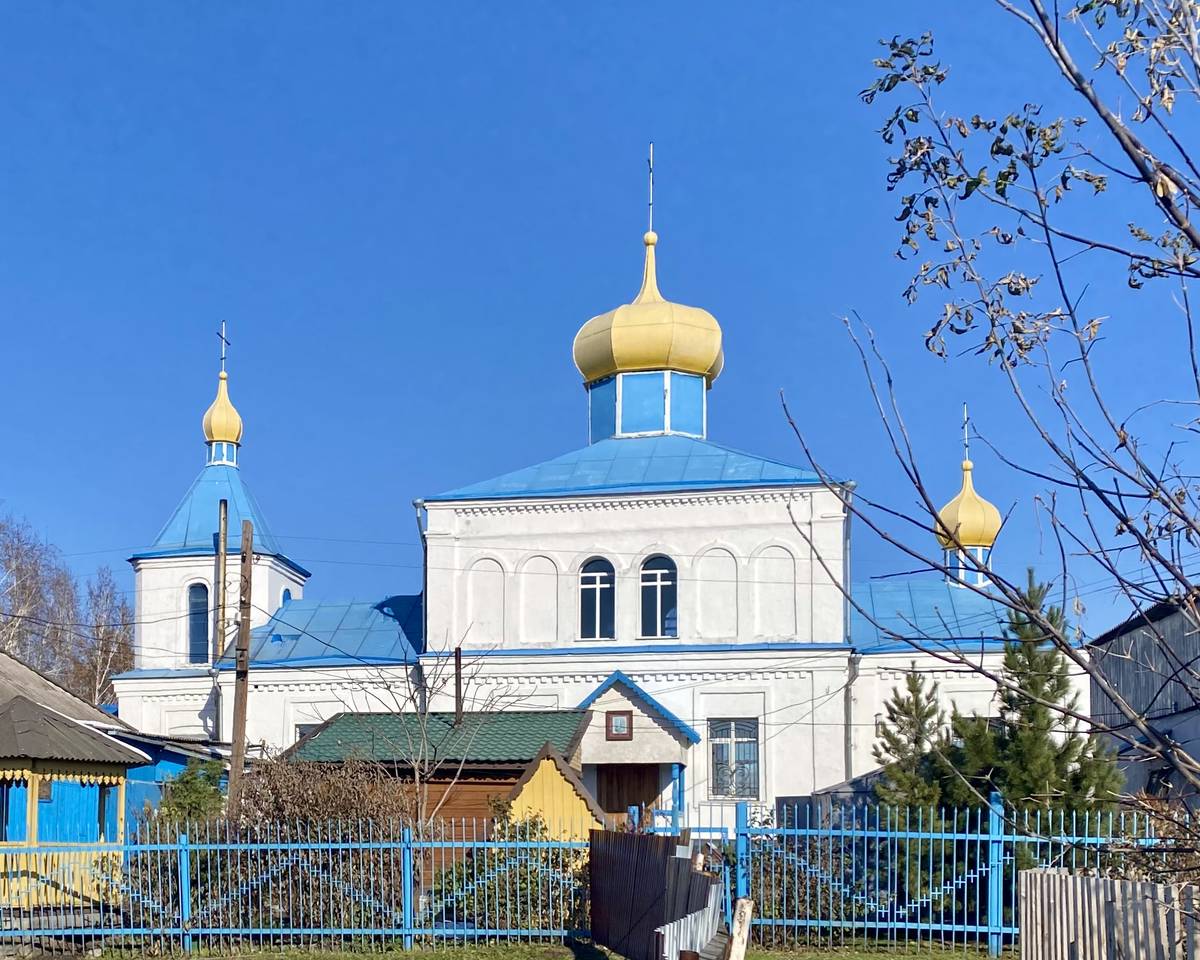 Церковь Пантелеимона Целителя, Беково (Беловский район, Кемеровская область). фасады, Южный фасад