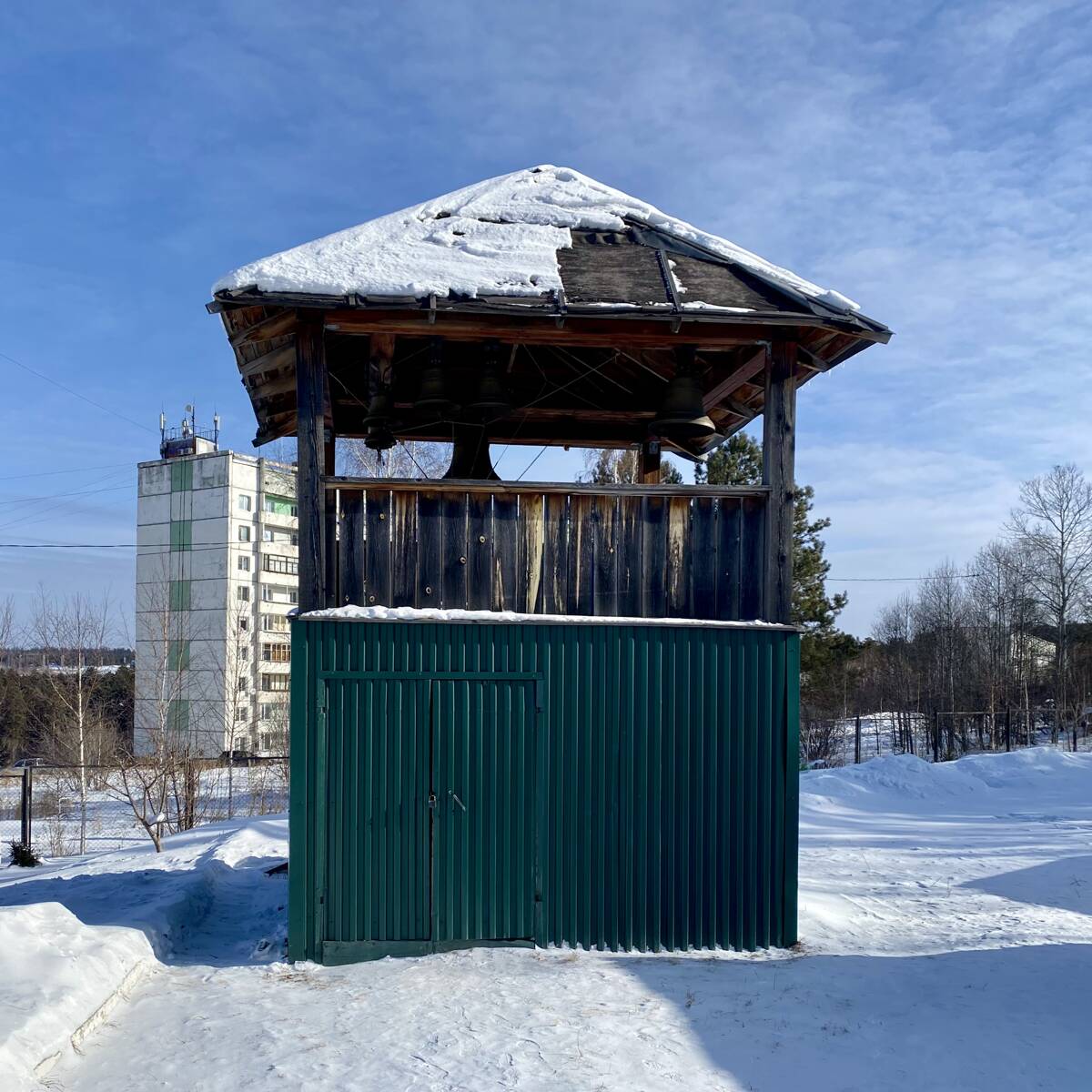 Церковь Варвары великомученицы в Зелёном, Иркутск (Иркутск, город, Иркутская область). дополнительная информация, Звонница 