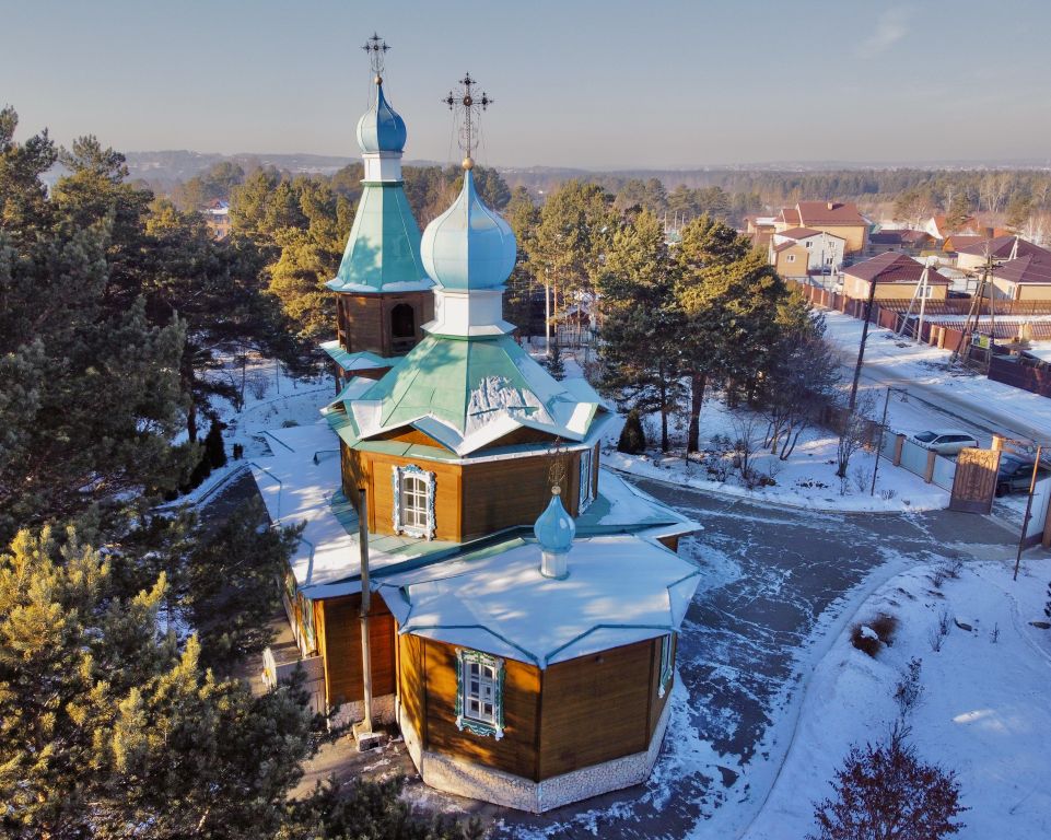 Церковь Казанской иконы Божией Матери, Смоленщина (Иркутский район, Иркутская область). фасады, Вид с ЮВ