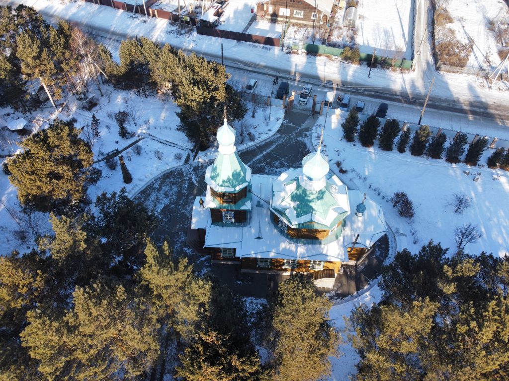 Церковь Казанской иконы Божией Матери, Смоленщина (Иркутский район, Иркутская область). дополнительная информация, Вид с юга