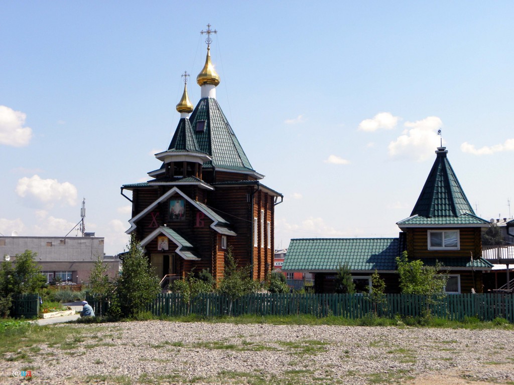 Церковь Николая Чудотворца, Усолье-Сибирское (Усольский район, Иркутская область). общий вид в ландшафте, Свято-Никольский храм Иркутской Епархии Русской православной церкви в г. Усолье-Сибирское. Привокзальный район. Иркутская область