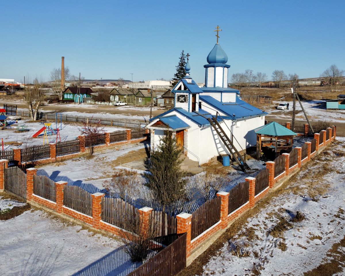 Церковь Покрова Пресвятой Богородицы, Каменка (Боханский район, Иркутская область). фасады, Вид с ЮЗ