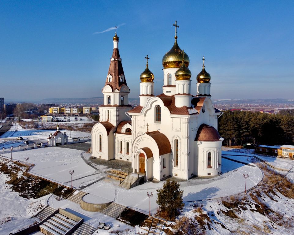 Церковь Петра и Павла, Шелехов (Шелеховский район, Иркутская область). общий вид в ландшафте, Вид с ЮВ