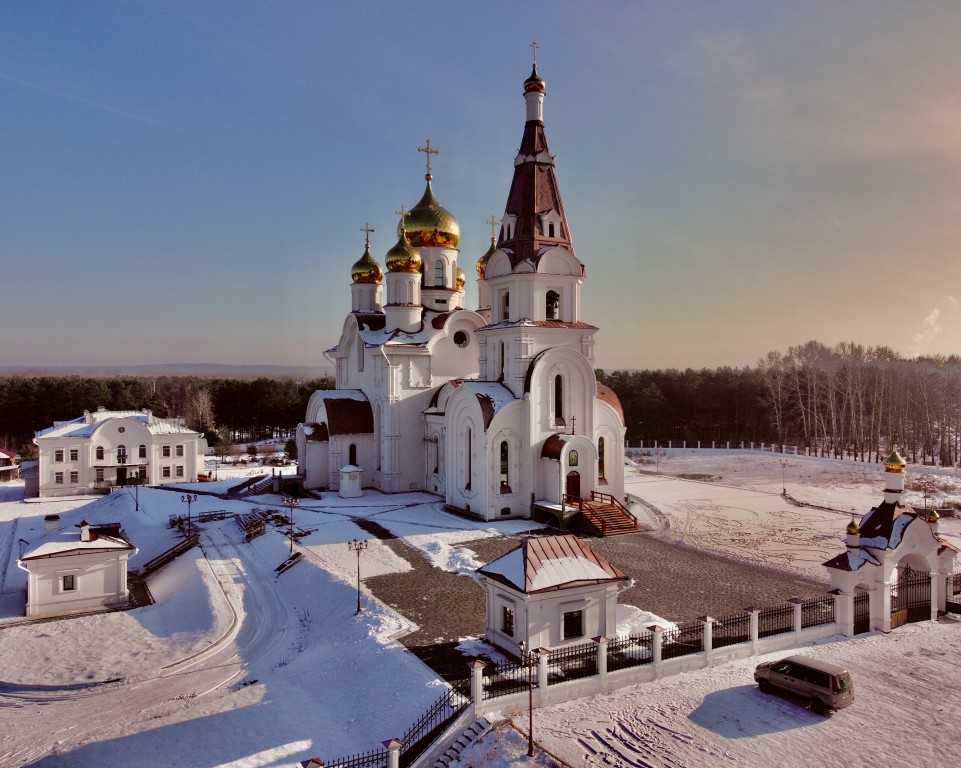 Церковь Петра и Павла, Шелехов (Шелеховский район, Иркутская область). общий вид в ландшафте, Вид с СЗ