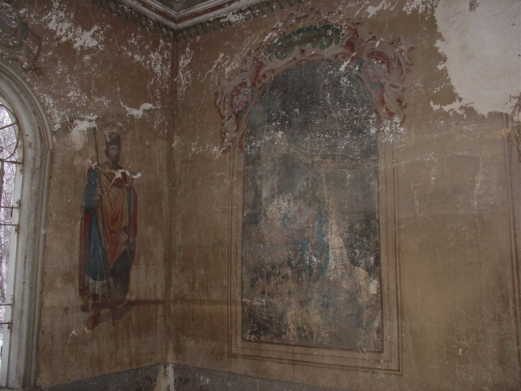 Церковь Бориса и Глеба, Новое Село (Бежецкий район, Тверская область). интерьер и убранство