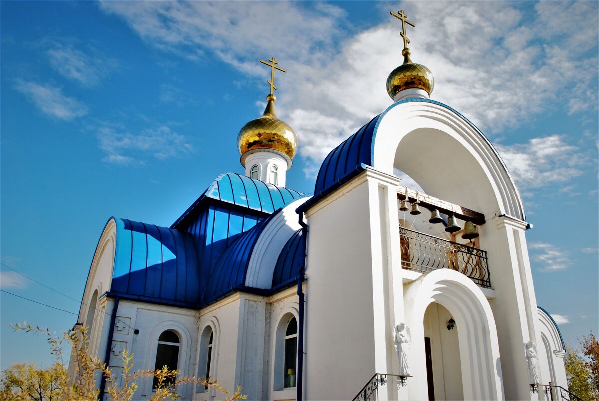 Церковь Богоявления Господня, Еткуль (Еткульский район, Челябинская область). общий вид в ландшафте