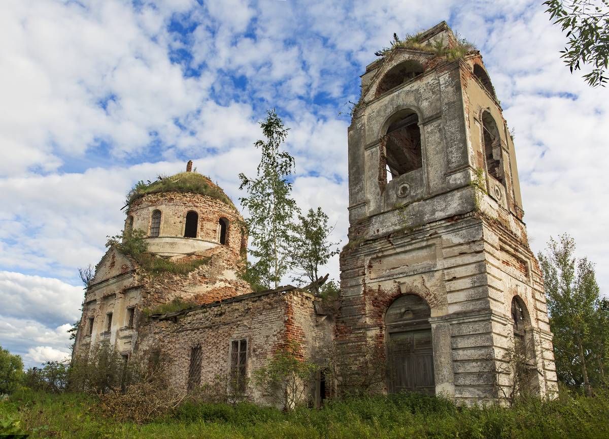 Церковь Спаса Нерукотворного Образа, Васюнино (Краснохолмский район, Тверская область). фасады