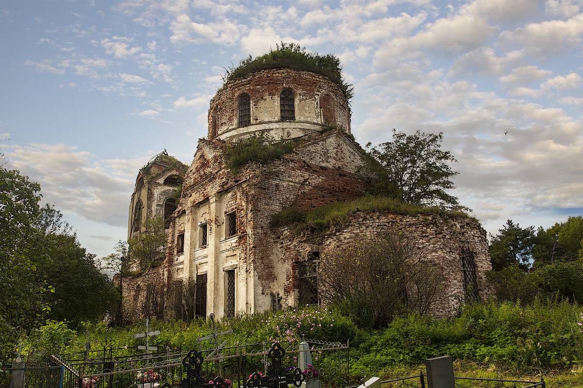 Церковь Спаса Нерукотворного Образа, Васюнино (Краснохолмский район, Тверская область). фасады