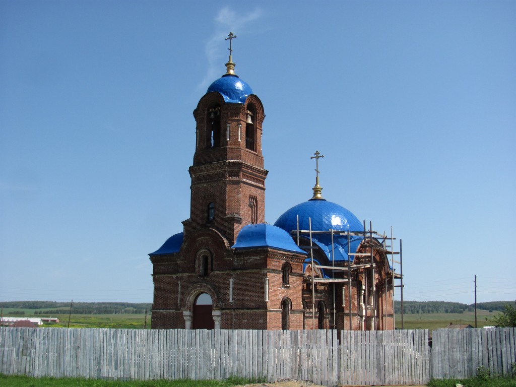 Краснокаменка. Церковь Михаила Архангела. фасады, Вид с юго-запада