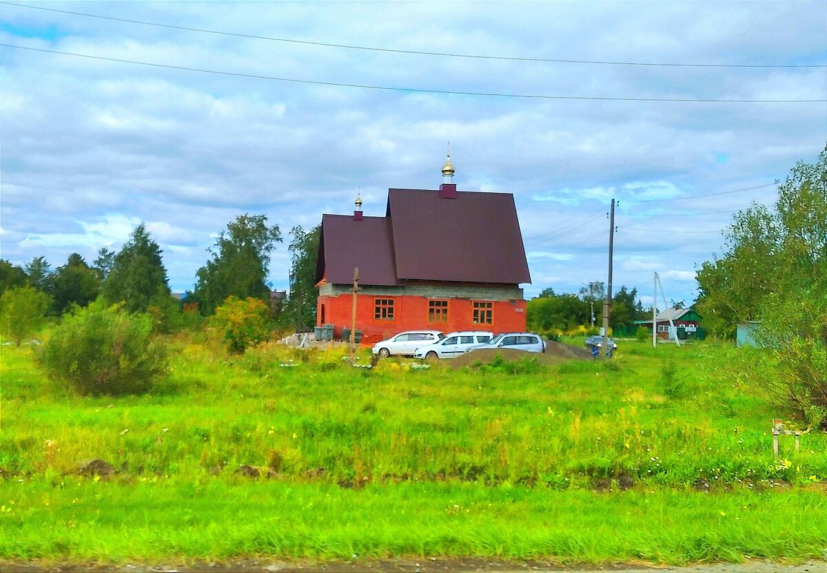 Церковь Рождества Христова, Вахрушево (Копейск, город, Челябинская область). фасады, Восстановление храма после пожара