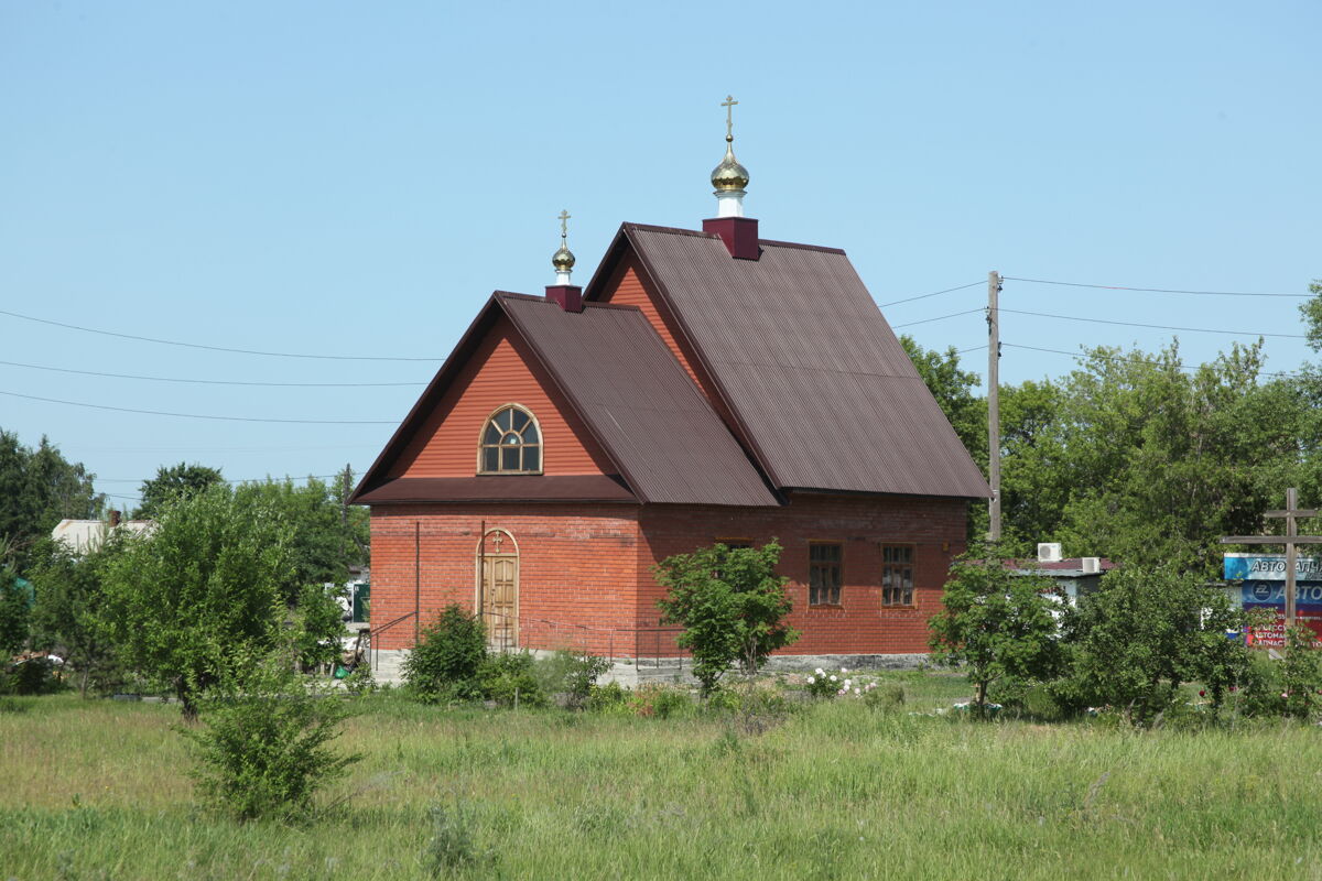 Церковь Рождества Христова, Вахрушево (Копейск, город, Челябинская область). фасады, Восстановленный храм (вид с юго-запада)