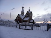 Церковь Веры, Надежды, Любови и матери их Софии, Через три дня полярная ночь. Вид на Церковь свм Веры Надежды Любови и матери их Софии.<br>, Североморск, Североморск, ЗАТО, Мурманская область