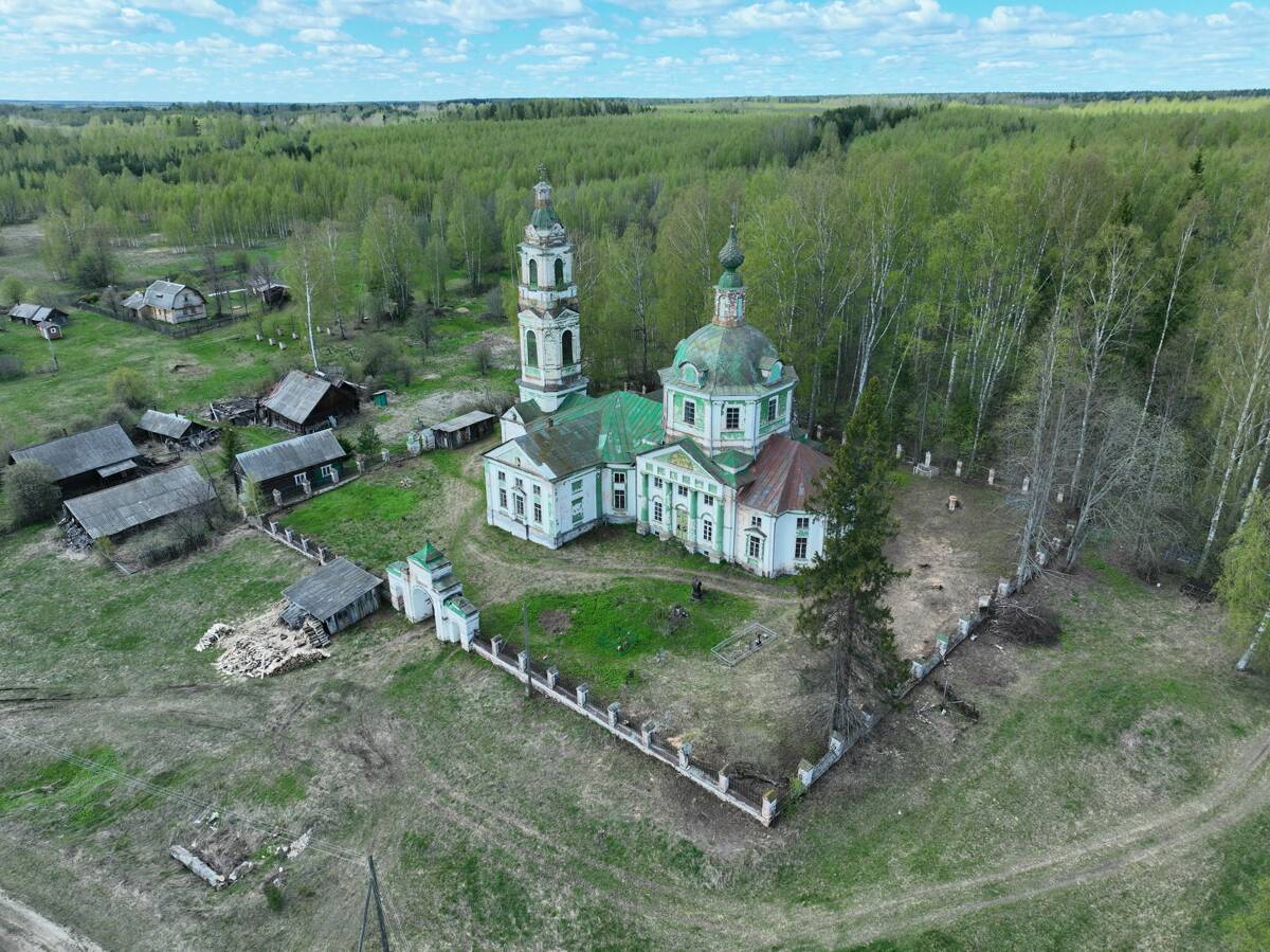 Боговское. Церковь Владимирской иконы Божией Матери. фасады