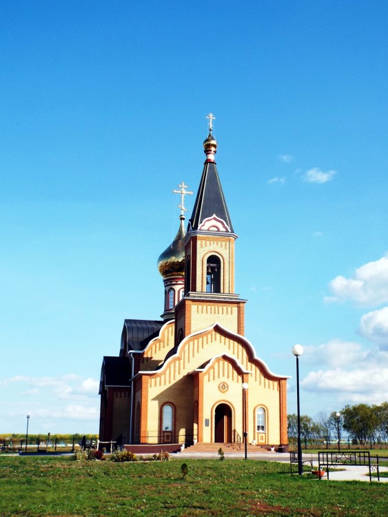 Старое Дрожжаное. Церковь Сергия Радонежского. фасады