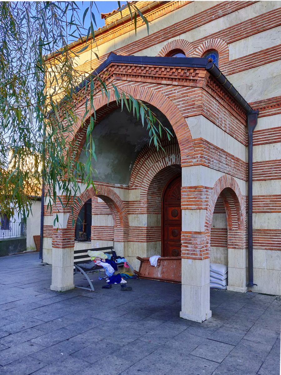 Церковь Николая Чудотворца (греческая), Батуми (Аджария, Грузия). архитектурные детали, Западная входная группа (под колокольню)