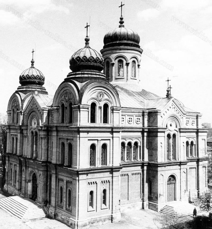 Кафедральный собор Димитрия Солунского, Видин (Видинская область, Болгария). архивная фотография, Почтовая фотооткрытка 1920-х годов