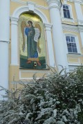 Серафимо-Дивеевский Троицкий монастырь. Колокольня, икона на восточном фасаде<br>, Дивеево, Дивеевский район, Нижегородская область