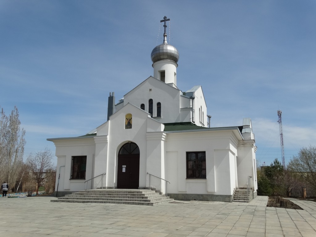 Церковь Андрея Первозванного, Хабарное (Новотроицк, город, Оренбургская область). фасады, вид с запада