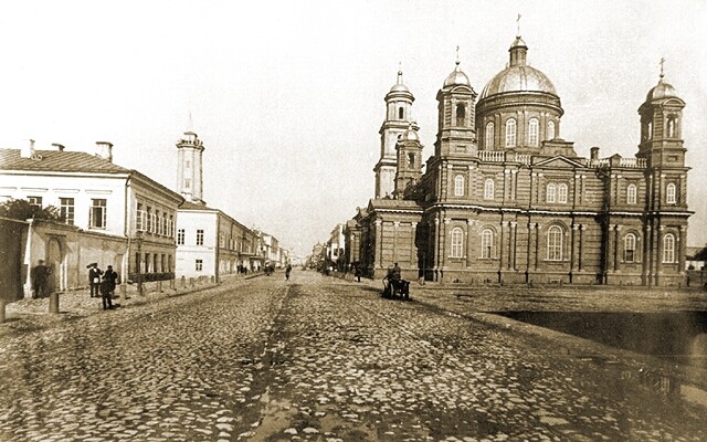 Церковь Воскресения Христова, Вахитовский район (Казань, город, Республика Татарстан). архивная фотография, Со старой фотографии. Снято в начале ХХ в.