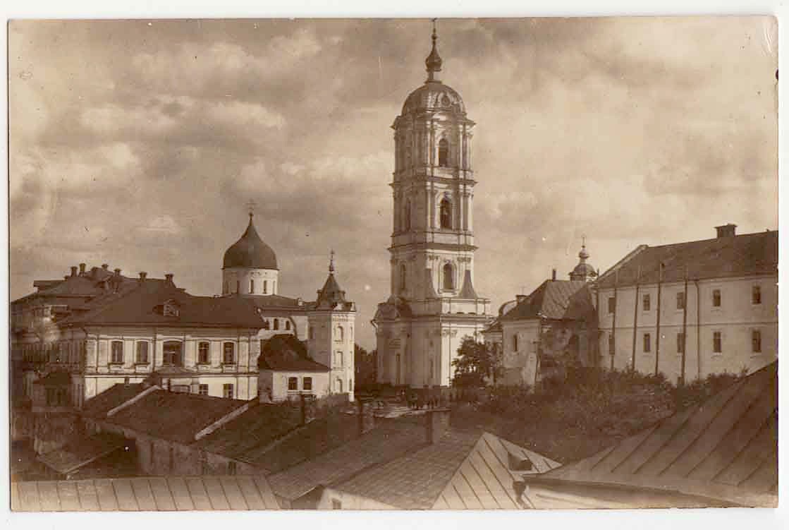 Успенская Почаевская Лавра. Колокольня, Почаев (Кременецкий район, Украина, Тернопольская область). архивная фотография, Почтовая фотооткрытка 1900-х годов