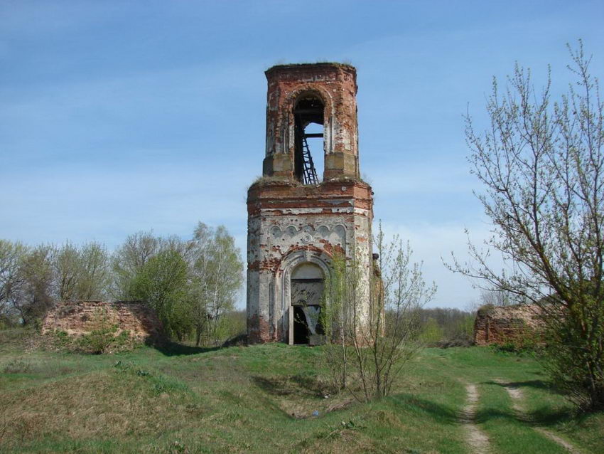 Успенский Каменский монастырь. Колокольня, Забрама (Климовский район, Брянская область). фасады, Надвратная колокольня и части стены