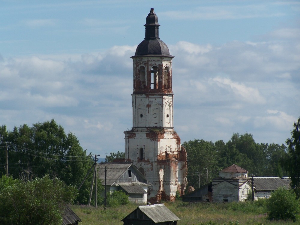Сямский Богородице-Рождественский монастырь. Колокольня церкви Рождества Пресвятой Богородицы, Сяма (Вологодский район, Вологодская область). фасады