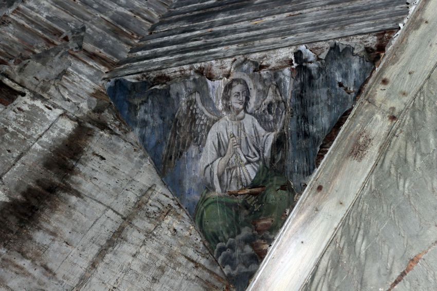 Церковь Усекновения главы Иоанна Предтечи, Большое Никольское (Бондарский район, Тамбовская область). интерьер и убранство, фото в темное время суток