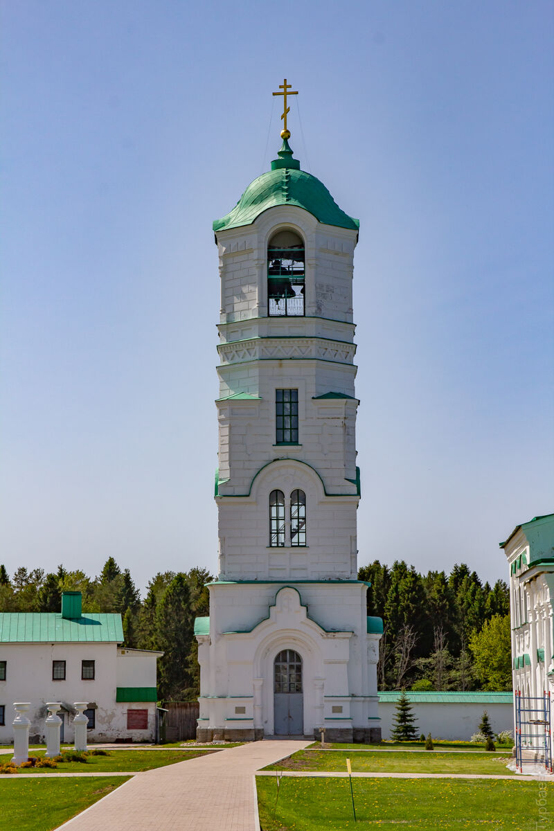 Александро-Свирский монастырь. Колокольня, Старая Слобода (Лодейнопольский район, Ленинградская область). фасады