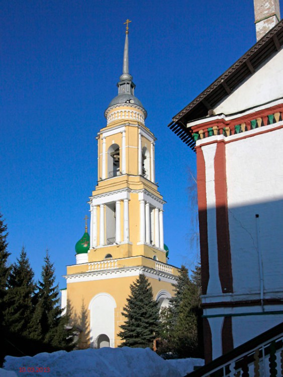 Коломна. Ново-Голутвин Троицкий монастырь. Колокольня. фасады, Колокольня