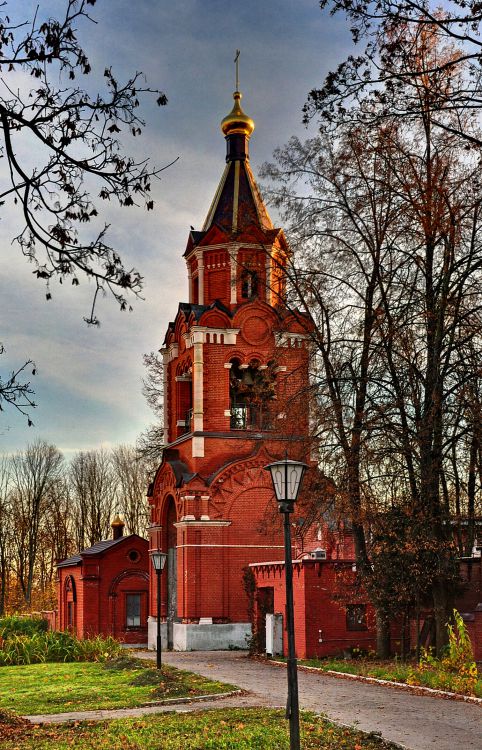 Горки Ленинские, пос. санатория. Крестовоздвиженский Иерусалимский монастырь. Колокольня. фасады