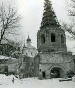 Рождества Пресвятой Богородицы Молченский женский монастырь. Колокольня, Фото после демонтажа старого кровельного покрытия, хорошо виден кирпичный шатёр<br>, Путивль, Конотопский район, Украина, Сумская область