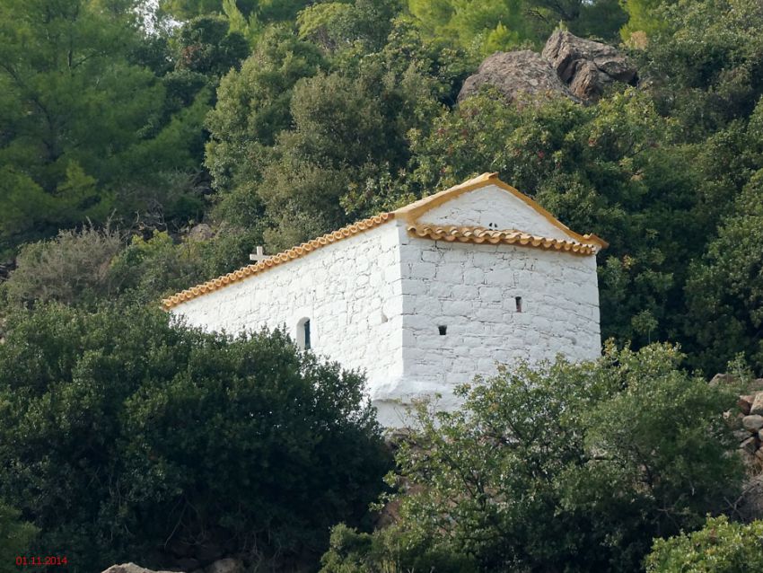 Неизвестная часовня, Мегалохорион (Аттика (Ἀττική), Греция). фасады