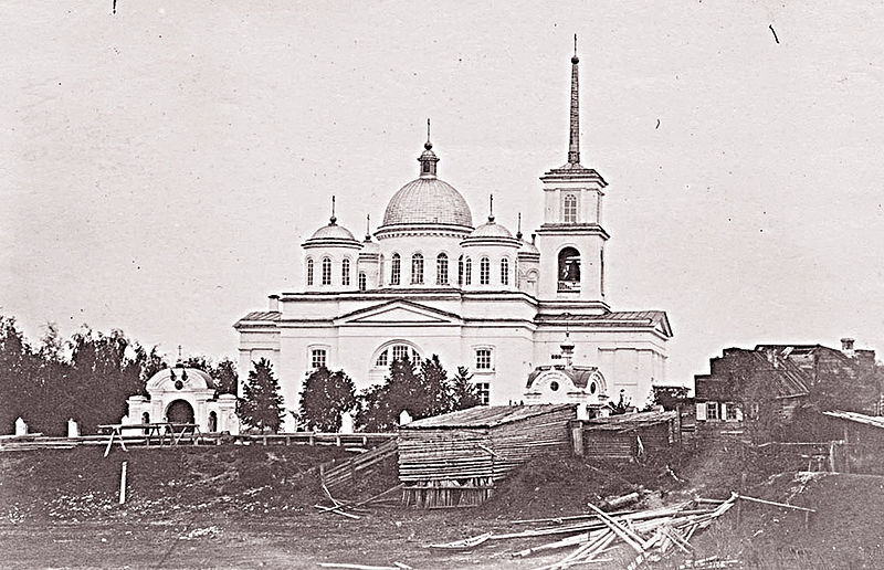 Церковь Боголюбской иконы Божией Матери в Адмиралтейской слободе, Кировский район (Казань, город, Республика Татарстан). архивная фотография, С сайта placefact. Снято в 1878 году.
