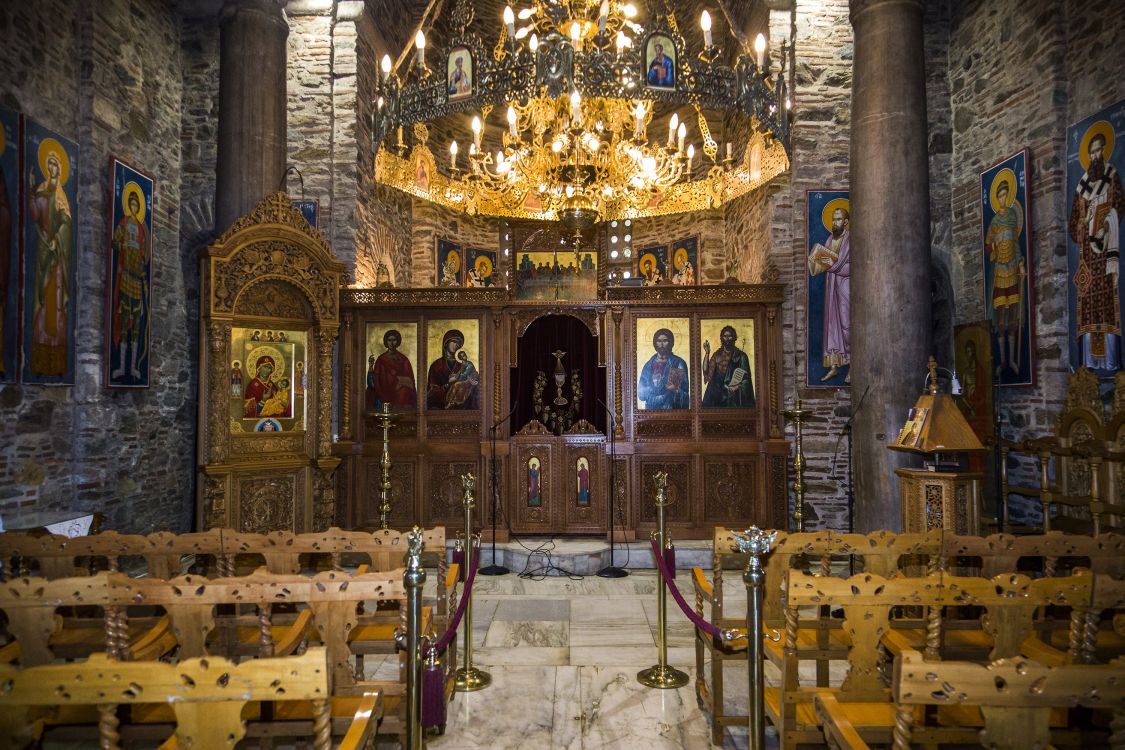 Церковь Пантелеимона Целителя, Салоники (Θεσσαλονίκη) (Центральная Македония, Греция). интерьер и убранство