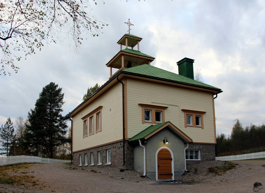 Церковь Николая Чудотворца, Хойлола (Северная Карелия, Финляндия). общий вид в ландшафте