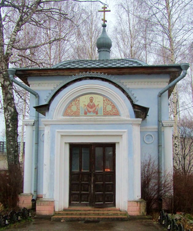 Часовня Казанской иконы Божией Матери, Рожново (Бор, ГО, Нижегородская область). фасады, вид с запада
