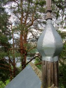 Неизвестная часовня, главка, вид с колокольни<br>, Глубокое Озеро, Плесецкий район, Архангельская область