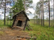 Неизвестная часовня, вид с запада<br>, Кенский волок, урочище, Плесецкий район, Архангельская область